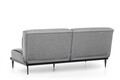 Canapea extensibila Anton Sofabed, Futon, 3 locuri, 190x130 cm, metal, gri