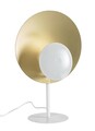 Lampa de masa Design, Bizzotto, 30x17.5x46 cm, 1 x E27, 60W, otel, alb