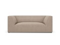 Canapea 2 locuri, Ruby, Micadoni Home, BL, 174x93x69 cm, poliester, bej inchis