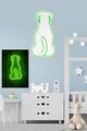 Decoratiune luminoasa LED, Doggy,  Benzi flexibile de neon, DC 12 V, Verde