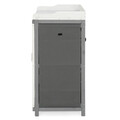 Dulap pentru exterior Ryan, 67x46.5x99.7 cm, lemn/poliester, alb/gri