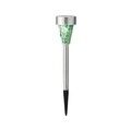 Lampa de gradina Mosaic Stake, Lumineo, 7.3x28 cm, otel inoxidabil, verde