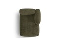 Sezlong modular living dreapta 1 loc, Martina-212, Micadoni Home, 176x123x75 cm, velur, verde muschi