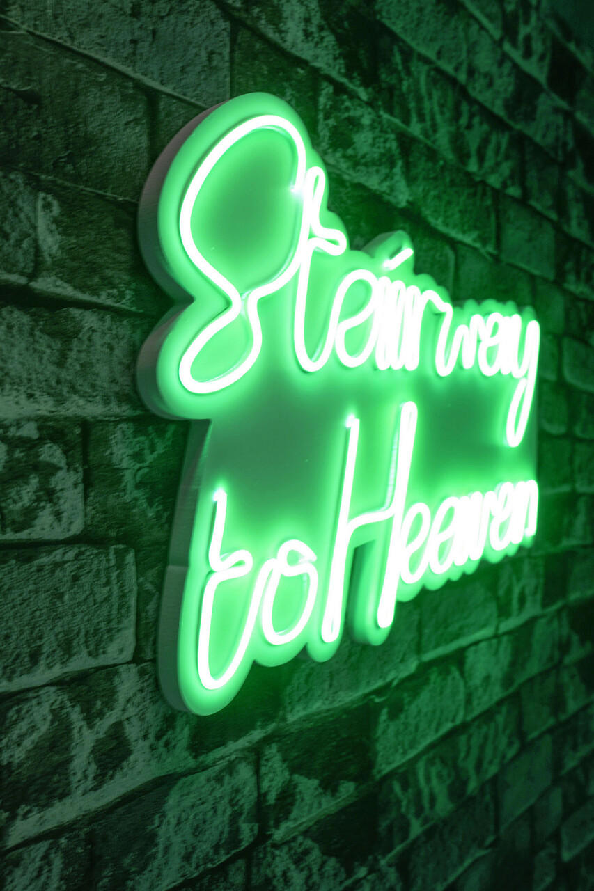 Decoratiune luminoasa LED, Stairway to Heaven, Benzi flexibile de neon, DC 12 V, Verde