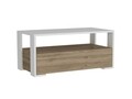 Masuta de cafea Balina White, Woody Fashion, 90x44,6x40 cm, alb/aluna