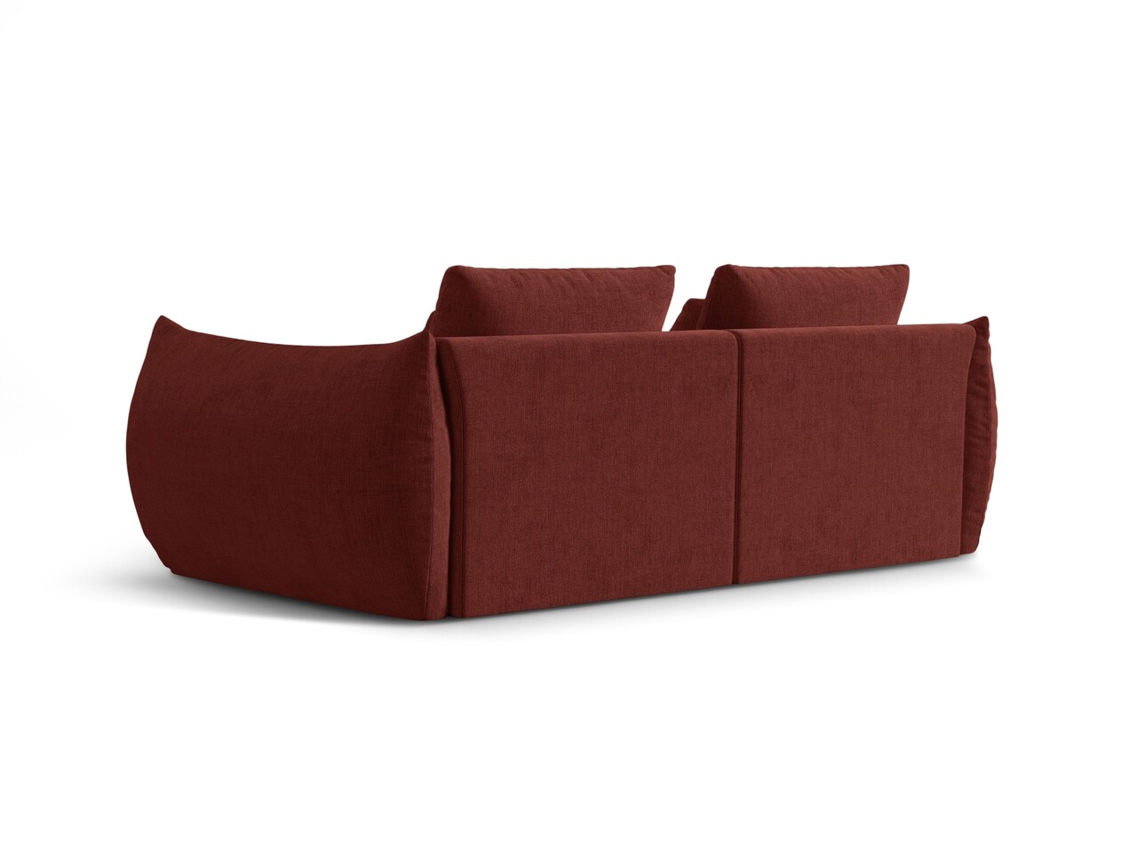 Canapea modulara 3 locuri, Bloom-86, Micadoni Home, 232x106x95 cm, tesatura structurata, rosu - 1 | YEO