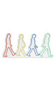 Decoratiune luminoasa LED, The Beatles, Benzi flexibile de neon, DC 12 V, Multicolor