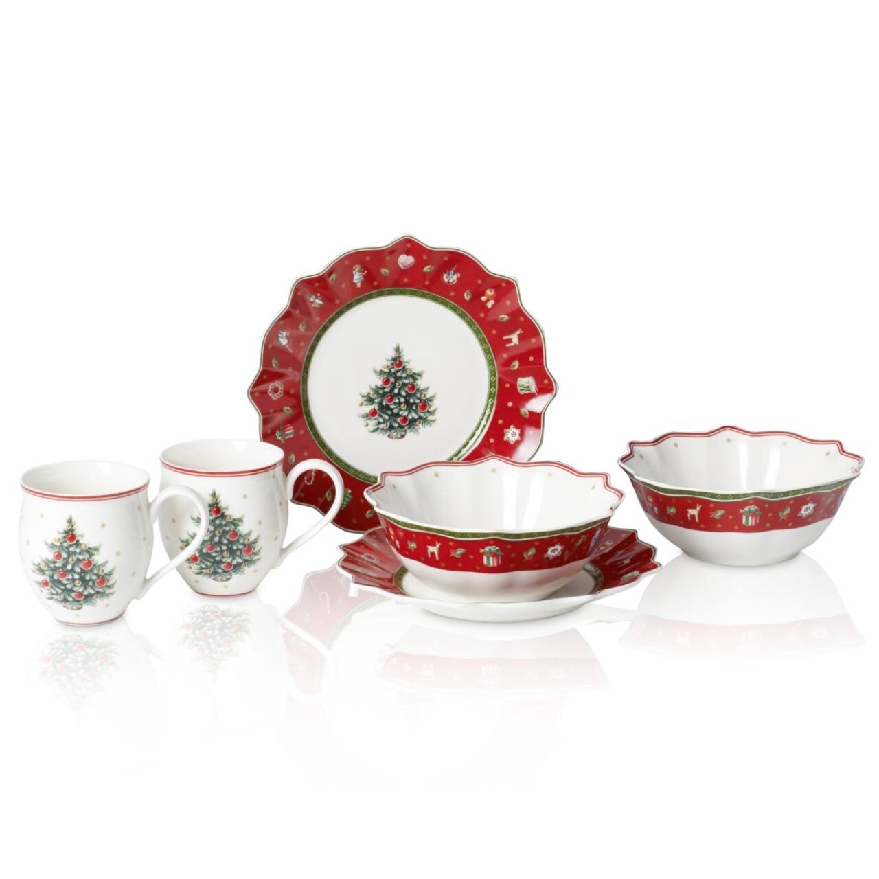 Set mic dejun 2 persoane, Villeroy & Boch, Toy's Delight, 6 piese, portelan premium - 1 | YEO