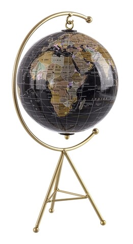 Glob pamantesc decorativ Geography, 30 cm, plastic/metal