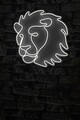 Decoratiune luminoasa LED, Lion, Benzi flexibile de neon, DC 12 V, Alb