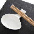 Set sushi 3 piese Sushi, Homla, 30x18 cm, ardezie/portelan, negru