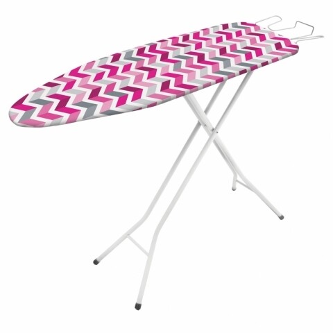 Masa de calcat Vega Pink, Metaltex, 33 x 109 cm, metal/bumbac/burete, multicolor