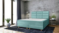 Pat matrimonial, Stockholm, Harmony E, 180x200 cm, saltea tip Pocket, topper memory, Mint