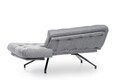 Canapea extensibila Coxy, Futon, 3 locuri, 110x200 cm, metal, gri