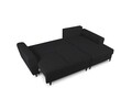 Coltar extensibil dreapta 4 locuri, Moghan, Micadoni Home, BL, 241x145x88 cm, poliester Boucle, negru