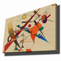 Tablou decorativ, 70100KANDINSKY003, Canvas , Lemn, Multicolor