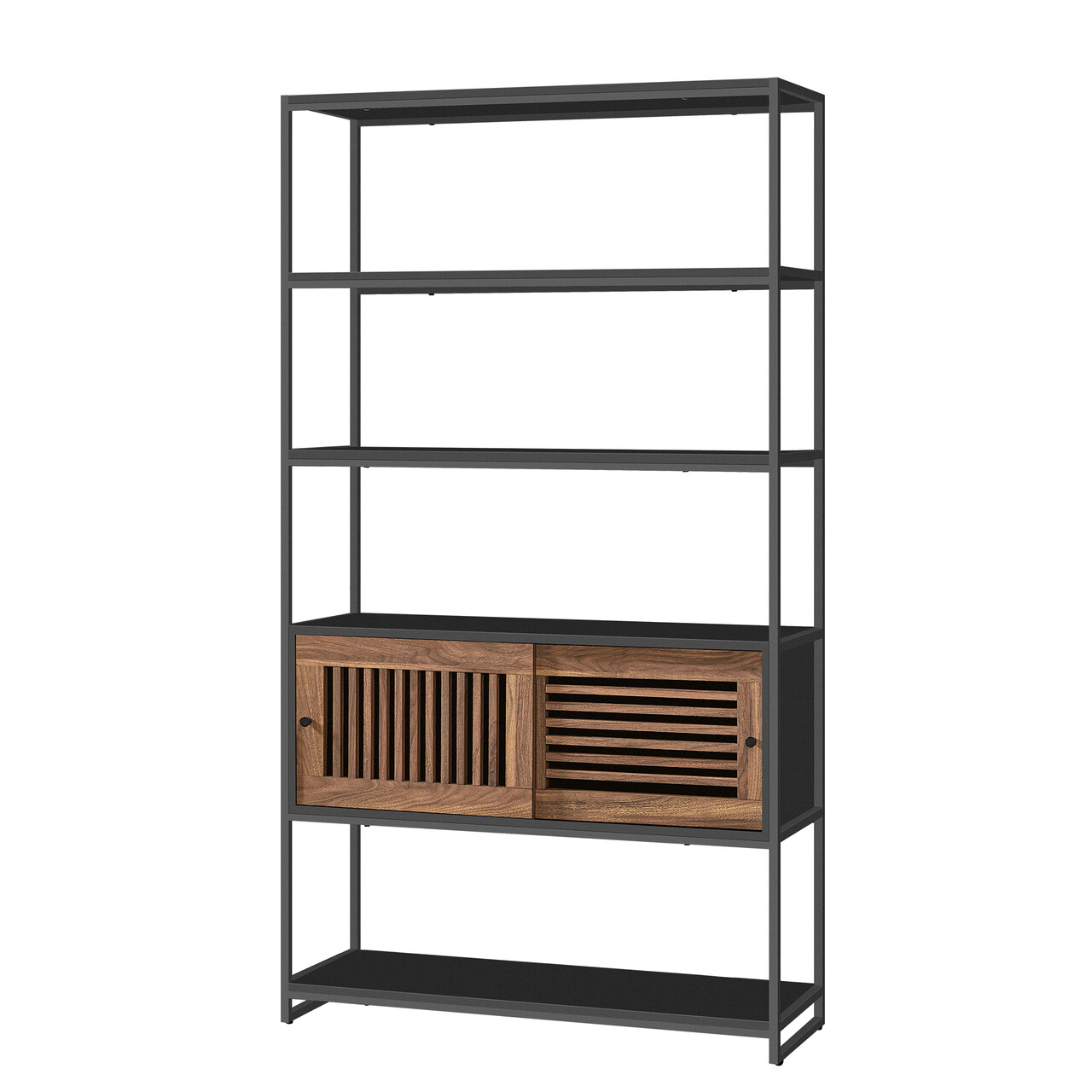 Biblioteca Columbian, Vasagle, 100x35x180 cm, MDF/PAL, negru - 1 | YEO