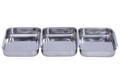 Set 3 tavi Maximex, Batter, 22x15.7x3.2 cm, inox, argintiu