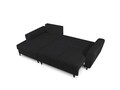 Coltar extensibil stanga 4 locuri, Moghan, Micadoni Home, BL, 241x145x88 cm, poliester Boucle, negru