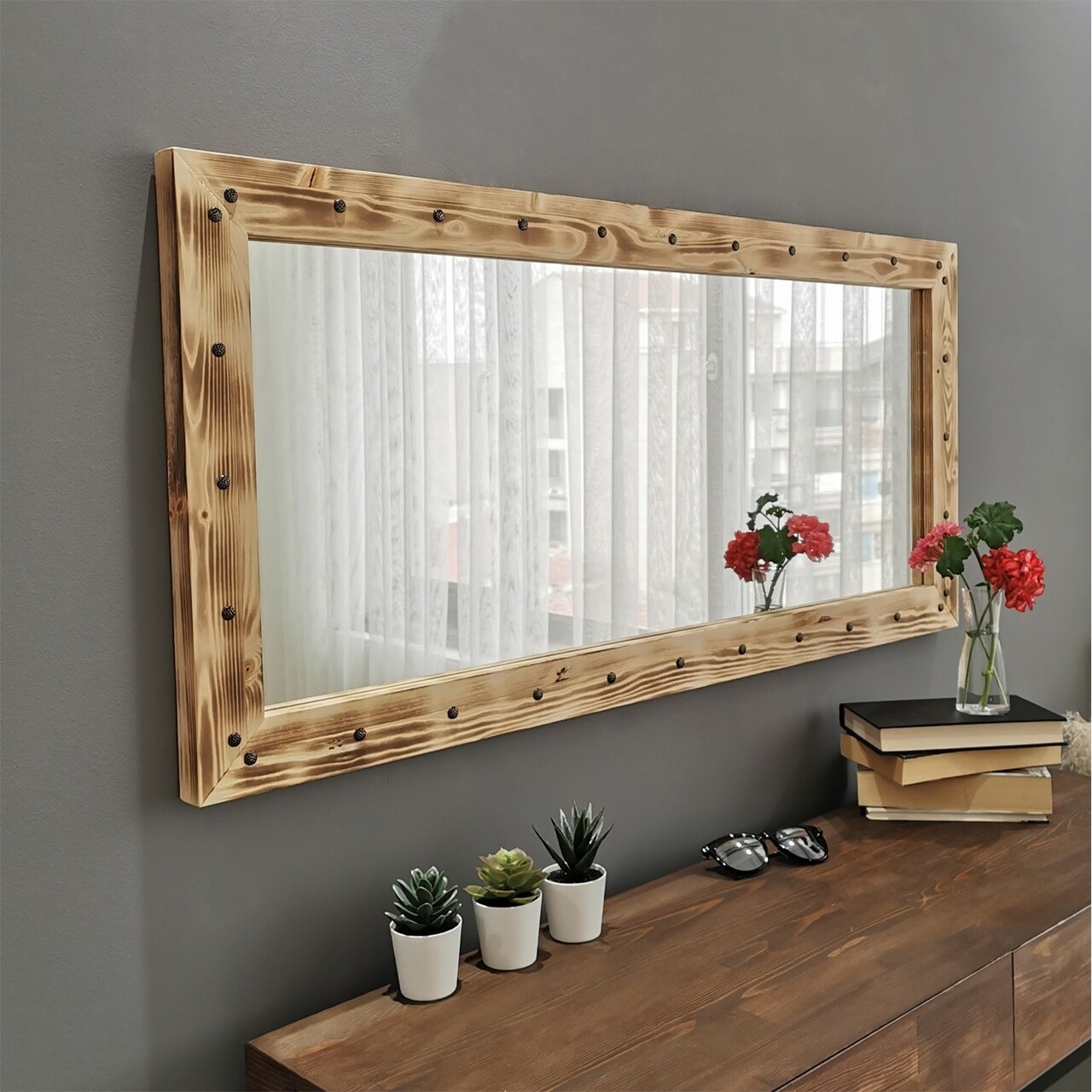 Oglinda decorativa Z11050ES, Neostill, 50 x 110 cm, walnut - 1 | YEO