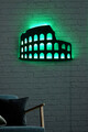 Decoratiune luminoasa LED, Colosseum, MDF, 60 LED-uri, Verde