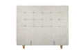 Pat matrimonial, Stockholm, Dots E, 140x200 cm, saltea tip Pocket, topper memory, Bej