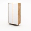 Dulap pentru haine Ajumma, Mod Design, 100x52x187 cm, natural/alb