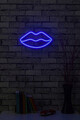 Decoratiune luminoasa LED, Lips, Benzi flexibile de neon, DC 12 V, Albastru