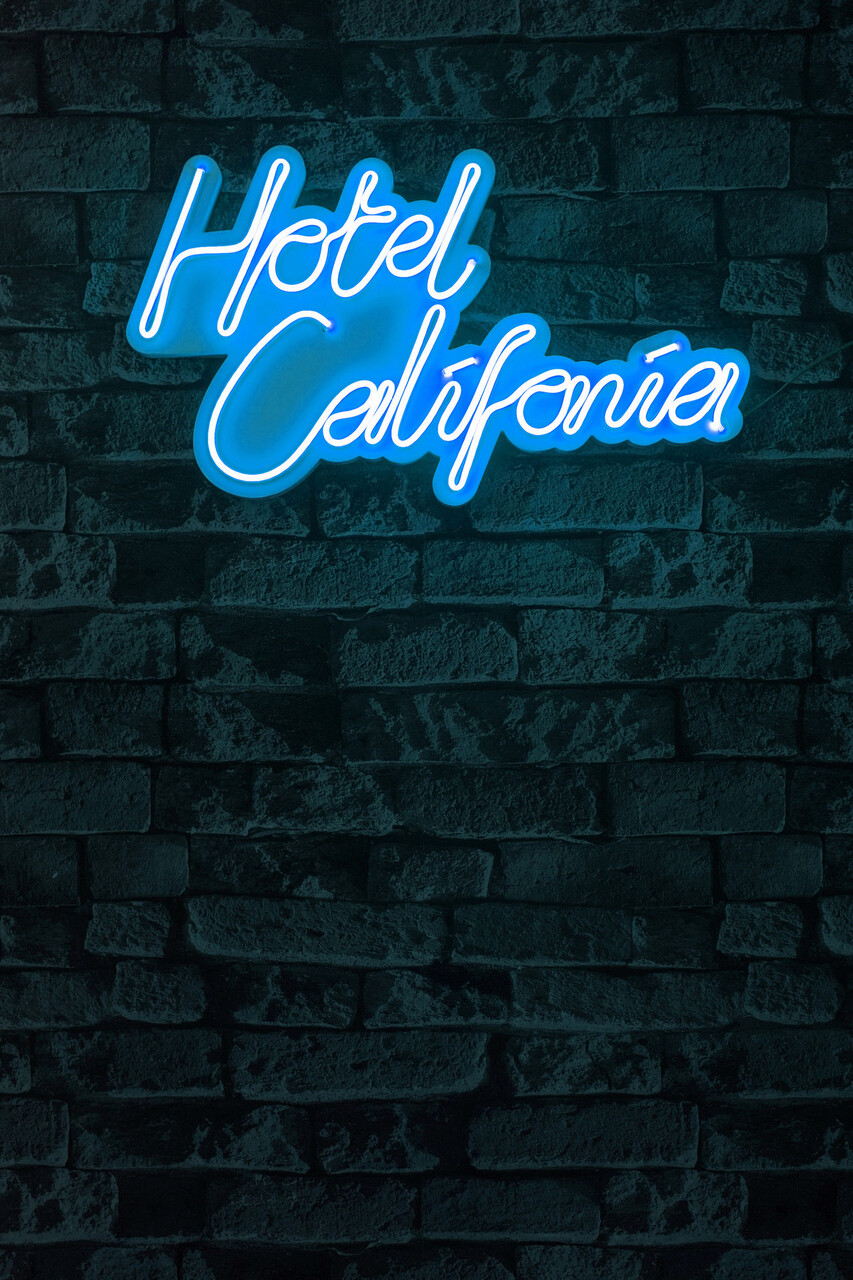 Decoratiune luminoasa LED, Hotel California, Benzi flexibile de neon, DC 12 V, Albastru - 1 | YEO