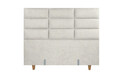 Pat matrimonial, Stockholm, Harmony E, 180x200 cm, saltea tip Pocket, topper memory, Bej