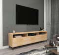 Comoda TV, Woodface, Holmes, 178x50x30 cm, Lemn, Natural