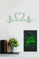 Decoratiune luminoasa LED, Love Rhythm, Benzi flexibile de neon, DC 12 V, Verde