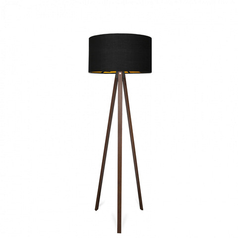 Lampadar, Insignio, 780SGN2604, Lemn, Negru/Cupru