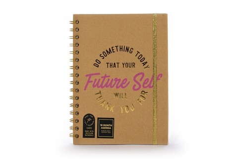 Agenda cu spirala, Future Self 2020-2022, Tri-Coastal Design, 21 x 18 cm, 18 luni