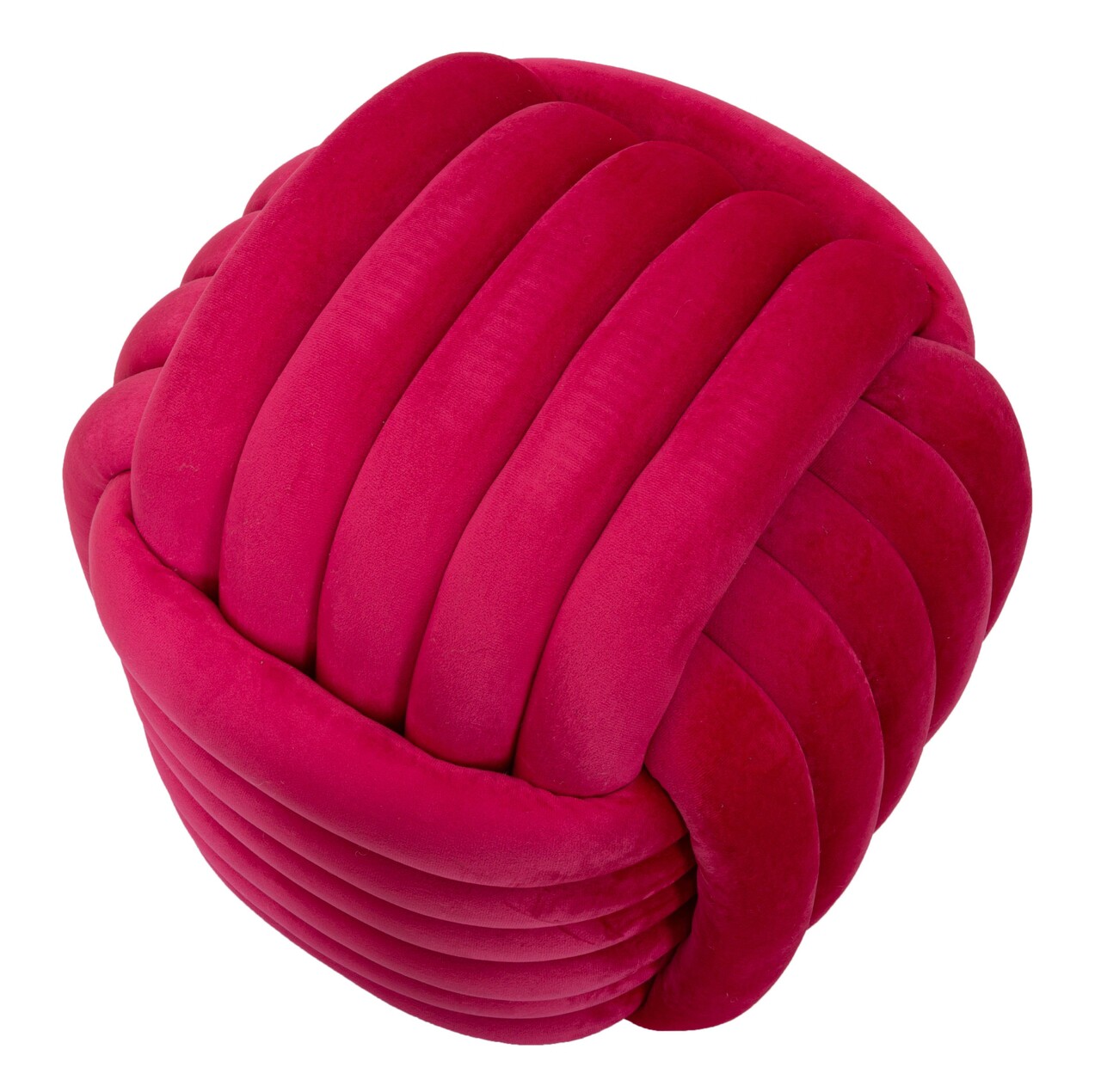 Taburet Softy, Mauro Ferretti, 45x45x45 cm, MDF/catifea din policoton, fucsia