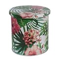 Cutie cu capac Tropical, Creaciones Meng, 16.5x15.5 cm, metal