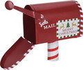 Decoratiune cutie postala Mailbox, 23x13x25.5 cm, metal, multicolor