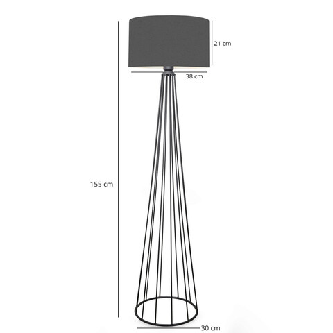 Lampadar, Insignio, 780SGN2617, Metal, Antracit