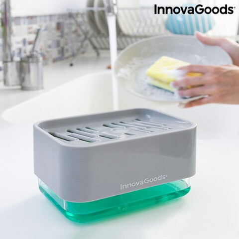 Dispenser detergent vase 2 in 1  Kitchen Sink Pushoap InnovaGoods