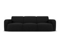 Canapea 3 locuri, Molino-101, Micadoni Home, 235x95x72 cm, tesatura boucle, negru