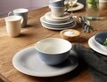 Set de cafea 12 piese, Like Villeroy & Boch, Color Loop Stone, portelan premium, gri