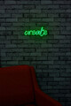 Decoratiune luminoasa LED, Create, Benzi flexibile de neon, DC 12 V, Verde