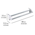 Uscator pentru calorifer, Wenko, Twin, 1.1 m capacitate de uscare, 11.5 x 13 x 60 cm, aluminiu/plastic