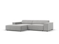 Coltar modular stanga 3 locuri, Jodie, Micadoni Home, BL, 224x166x70 cm, poliester, gri deschis