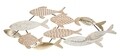 Decoratiune pentru perete, Mauro Ferretti, Fishy, 118 x 5.7 x 46.4 cm, fier/mdf, multicolor