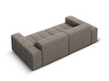 Canapea 3 locuri, Jennifer-140, Micadoni Home, 204x102x70 cm, tesatura chenille din poliester, gri