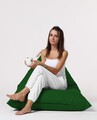 Fotoliu puf, Bean Bag Ferndale, Pyramid Bed, 145 cm, poliester impermeabil, verde