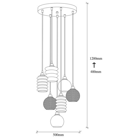 Candelabru, Opviq, Smoked - 081, E27, 60 W, metal/sticla