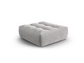 Taburet, Bloom-86, Micadoni Home, 110x101x42 cm, tesatura structurata, argintiu