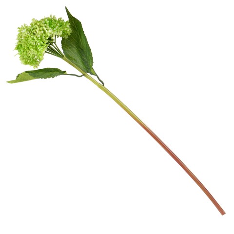 Floare artificiala, Hydrangea, 63 cm, plastic/poliester, verde